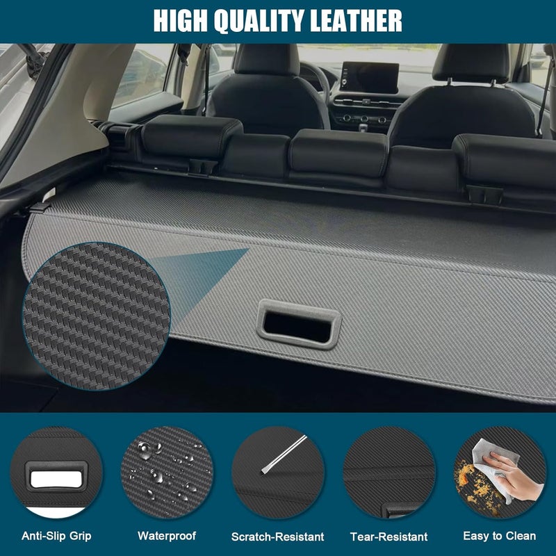 bumxca Retractable Cargo Cover Compatible with 2023-2026 Honda HR-V Rear Trunk Security Cover, Car Storage Privacy Screen Shade Cover for 2023-2026 Honda HRV, Carbon Fiber (Not Fits for HRV 2025 Sport & LX) - Image 5